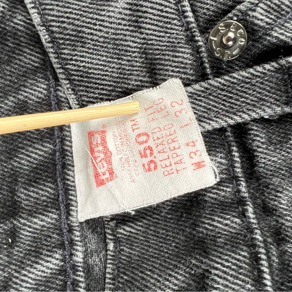 Vintage 90s Levi’s 550 Orange Tab Relaxed Fit Tapered Leg Denim Jeans Mens 34x32 - Picture 4 of 6